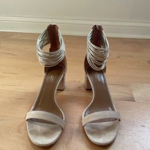 Aquazzura spin me around suede sandals